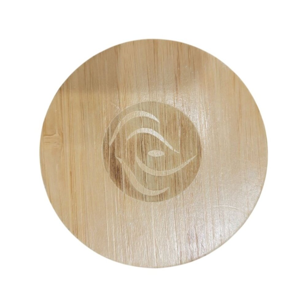 Glass Water Bottle With Bamboo Lid & Floral Design - Picture 6 of 7